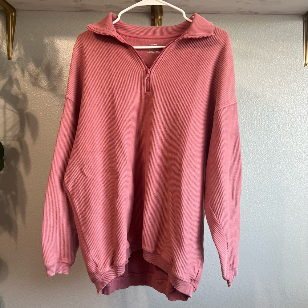 Aerie quarter zip- oversized
